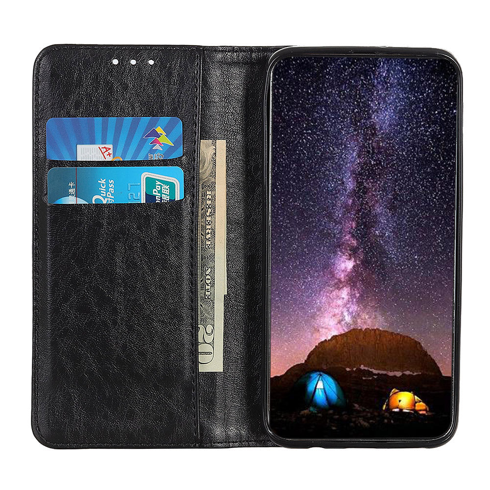 For Samsung Galaxy A05 4G Case PU Leather Crazy Horse Texture Stand Wallet Phone Cover For Samsung Galaxy A05 4G Case PU Leather Crazy Horse Texture Stand Wallet Phone Cover